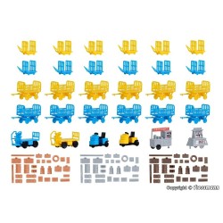 Set carros de equipajes 37530 Kibri Escala N