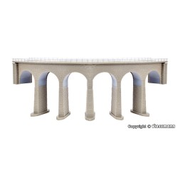 Viaducto alto en curva para R1 37664 Kibri Escala N
