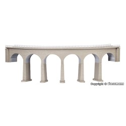 Viaducto alto en curva para R2 37665 Kibri Escala N