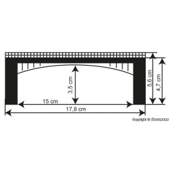 Puente para 1 o 2 vias 37668 Kibri Escala N