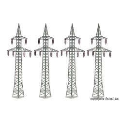 4 torres de alta tension 38533 Kibri Escala H0