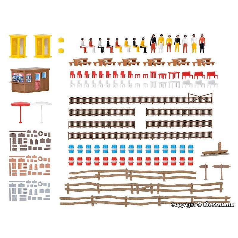 Set decoración ciudad 37490 Kibri Escala N
