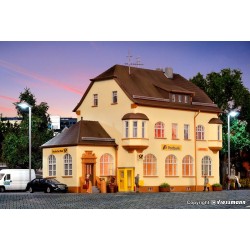 Edificio con oficina postal 38734 Kibri Escala H0