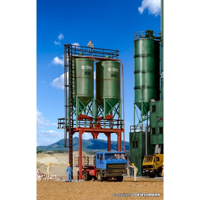 Silos dobles 39931 Kibri Escala H0