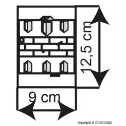 Edificio de ciudad Düsseldorf con pizzeria 38392 Kibri Escala H0