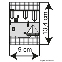 Edificio de ciudad Bonn 39103 Kibri Escala H0
