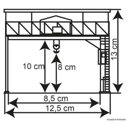 Grua de via Überladekran 39316 Kibri Escala H0
