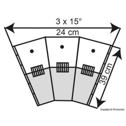 Alojamiento (ampliable) en quesito para 3 locomotoras 39452 Kibri Escala H0