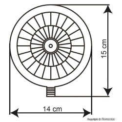 Torre con deposito de agua Duisburg 39457 Kibri Escala H0