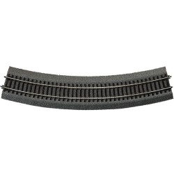 Vía curva R5, 542,8 mm, 30º, 42525 Roco - Rocoline (con balasto) Escala H0