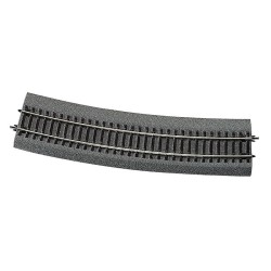 Vía curva R10, 888 mm, 15º, 42528 Roco - Rocoline (con balasto) Escala H0