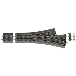 Desvío triple DWW15, 42543 Roco - Rocoline (con balasto) Escala H0
