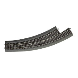 Desvío en curva izquierda 30º R5/R6, 42570 Roco - Rocoline (con balasto) Escala H0