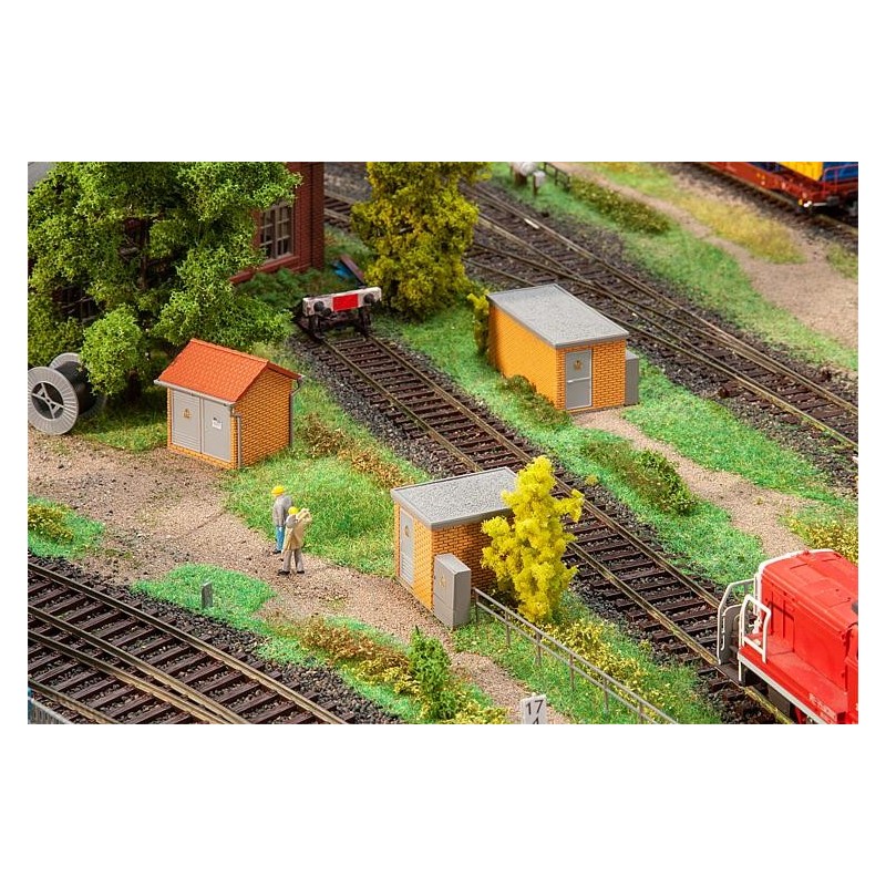 3 estaciones transformadoras en ladrillo 120266 Faller Escala H0