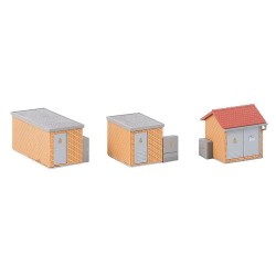 3 estaciones transformadoras en ladrillo 120266 Faller Escala H0