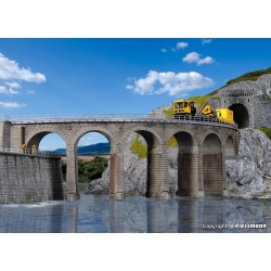 Viaducto en curva Riedberg 39725 Kibri Escala H0