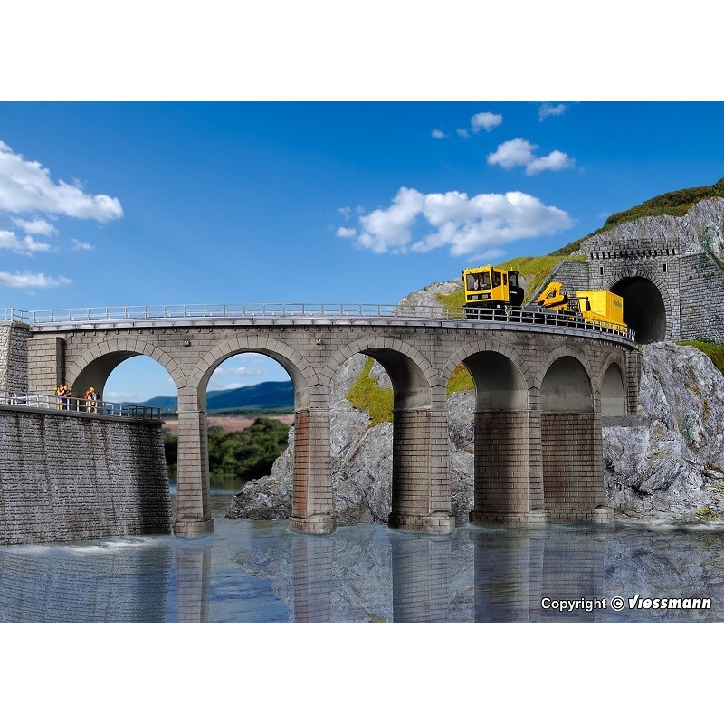 Viaducto en curva Riedberg 39725 Kibri Escala H0