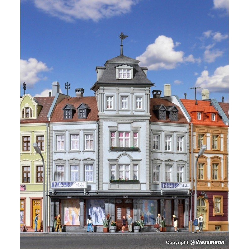 Edificio de ciudad en esquina 38390 Kibri Escala H0