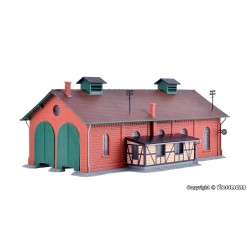 Cobertizo para 2 locomotoras 37438 Kibri Escala N