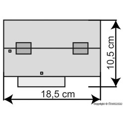 Cobertizo para 2 locomotoras 37438 Kibri Escala N