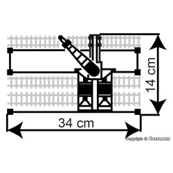 Planta de carbón con grúa 37442 Kibri Escala N