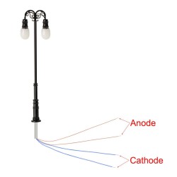 Farola LED doble Premium 5,7cm ELQS72N MDT Models Escala N