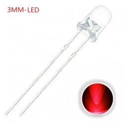 LED 3.0mm Rojo F030 MDT Models