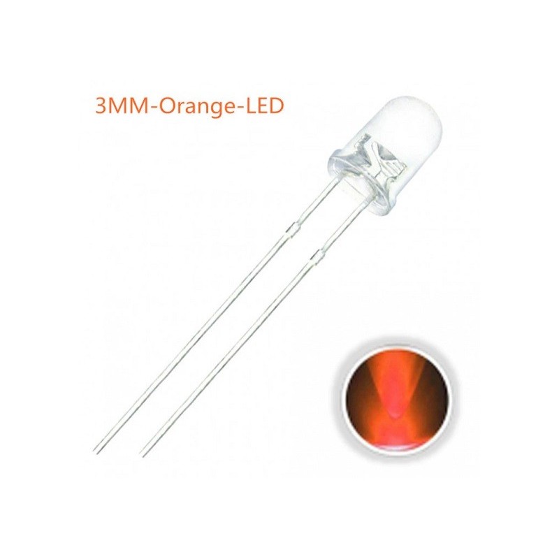 LED 3.0mm Naranja F043 MDT Models