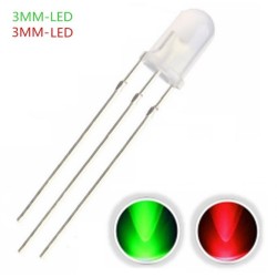 LED 3mm Bi-color rojo/verde F045 MDT Models