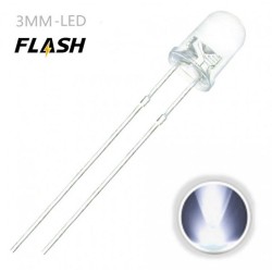 LED 3.0mm Intermitente Blanco F031 MDT Models
