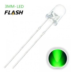 LED 3.0mm Intermitente Verde F024 MDT Models