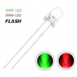 LED 3.0mm Intermitente Bicolor Rojo/Verde F032 MDT Models