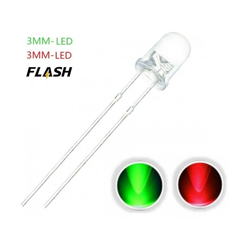 LED Intermitente Bicolor Rojo/Verde F025 MDT Models