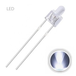 LED 2mm Blanco F011 MDT Models