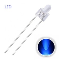 LED 2mm Azul F019 MDT Models