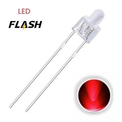 LED 2mm Rojo Intermitente F050 MDT Models