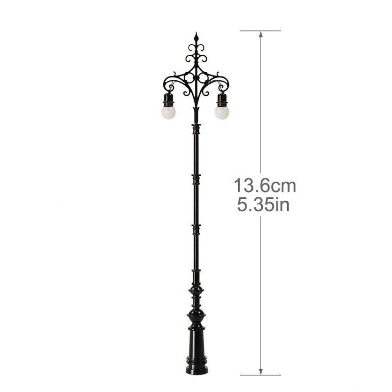 Farola LED doble Premium 13,6cm ELQS78H0 MDT Models Escala H0