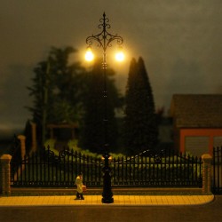 Farola LED doble Premium 13,6cm ELQS78H0 MDT Models Escala H0