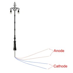 Farola LED doble Premium 13,6cm ELQS78H0 MDT Models Escala H0