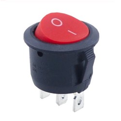Interruptor redondo pequeño ON-OFF 2 pin rojo SPDT R93 MDT Models