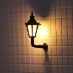 Farola de LED para pared de 2,5 cm ABD4 MDT Models Escala H0