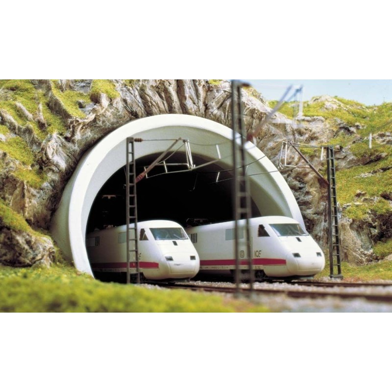 Boca de túnel moderna, doble vía, 8195 Busch Escala N