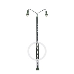 Farola doble LED LHM811A1-H0 13,8 cm MDT Models Escala H0