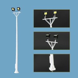 Farola doble LED Premium LHM817-H0 11,2 cm MDT Models Escala H0