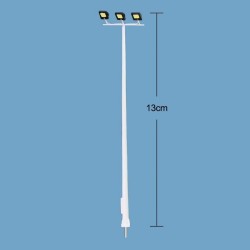 Farola triple LED Premium LHM819-H0 13 cm MDT Models Escala H0