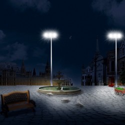 Farola triple LED Premium LHM819-H0 13 cm MDT Models Escala H0