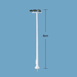 Farola triple LED Premium LHM819-N 8 cm MDT Models Escala N