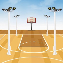 Farola 4 focos LED Premium LHM822-H0 13 cm MDT Models Escala H0