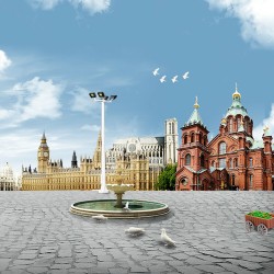 Farola 4 focos LED Premium LHM822-N 6,2 cm MDT Models Escala N