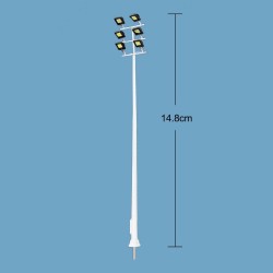 Farola 6 focos LED Premium LHM824-H0 14,8 cm MDT Models Escala H0